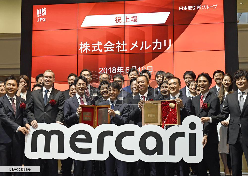 Flea market app firm Mercari goes public