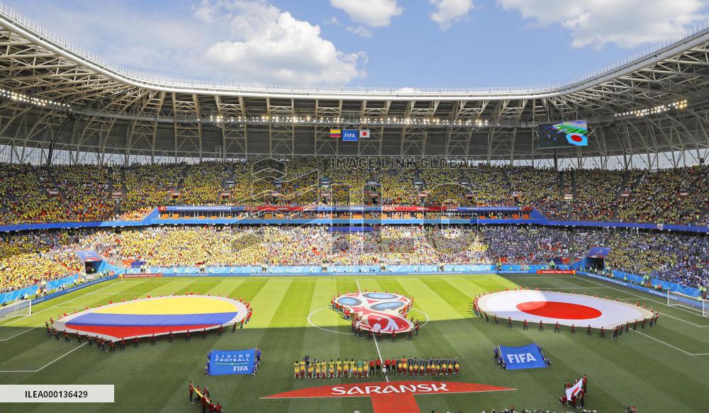 Football: Japan vs Colombia at World Cup