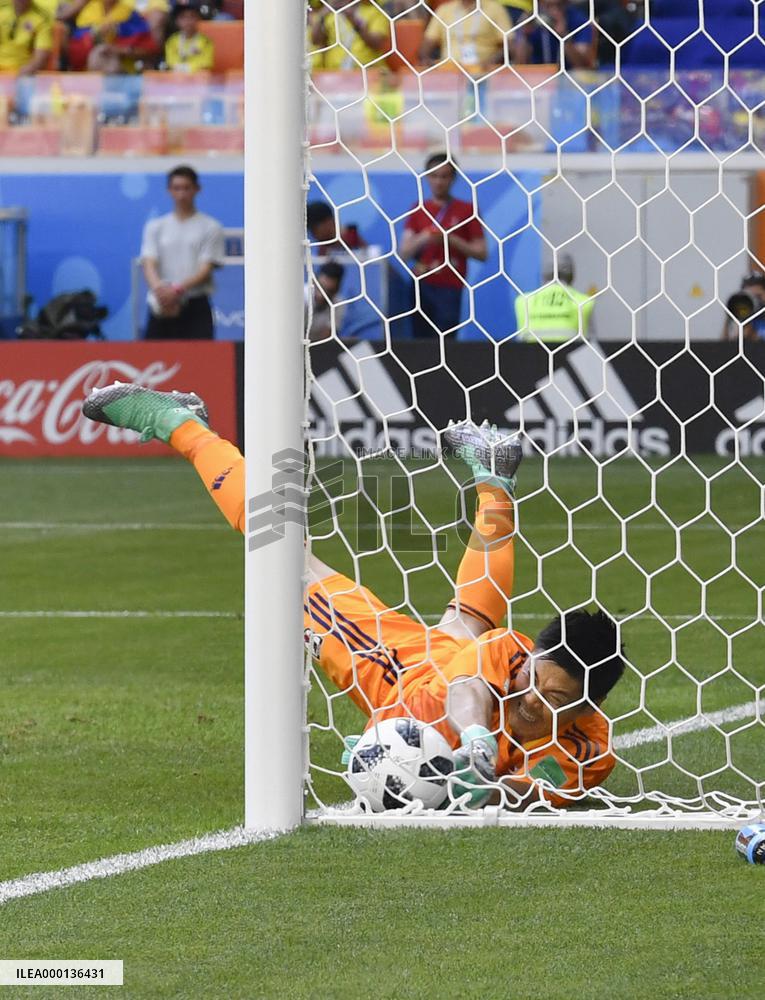 Football: Japan vs Colombia at World Cup
