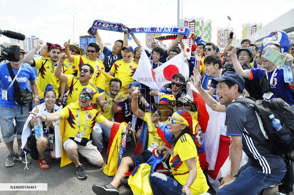 Football: Supporters at World Cup