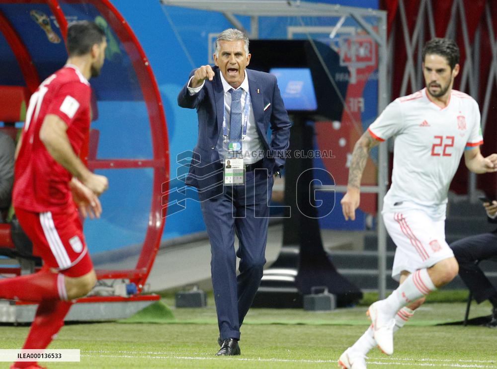 Football: Iran vs Spain at World Cup