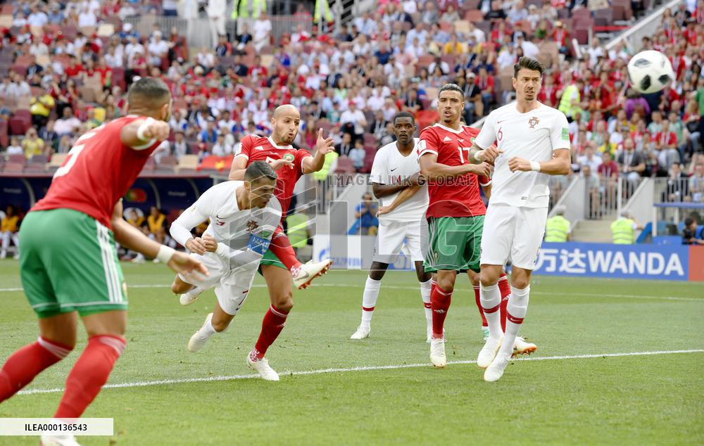 Football: Portugal vs Morocco at World Cup