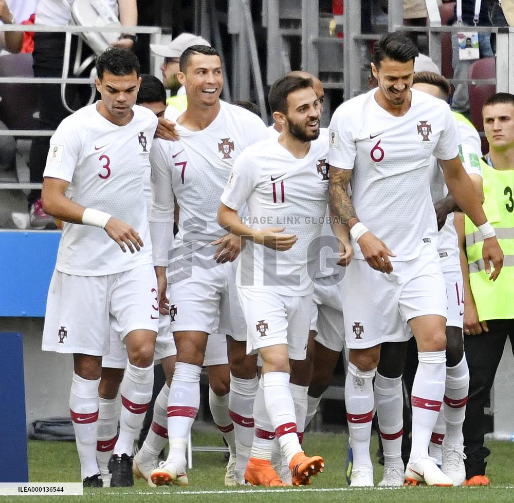 Football: Portugal vs Morocco at World Cup