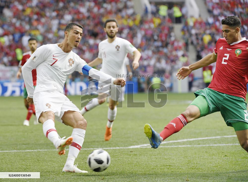 Football: Portugal vs Morocco at World Cup