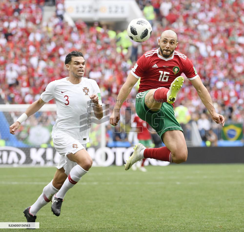 Football: Portugal vs Morocco at World Cup