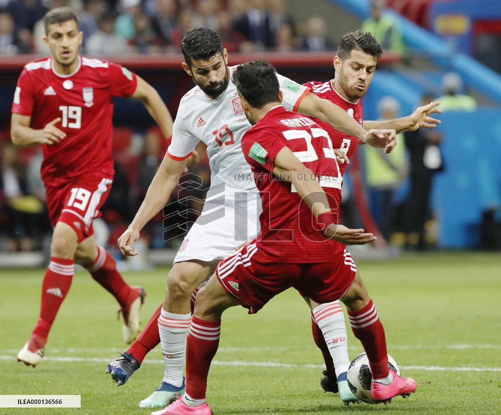 Football: Iran vs Spain at World Cup