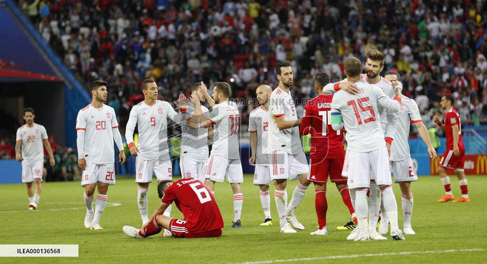 Football: Iran vs Spain at World Cup