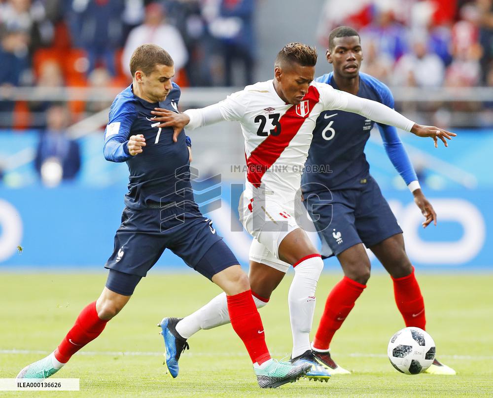 Football: France vs Peru at World Cup