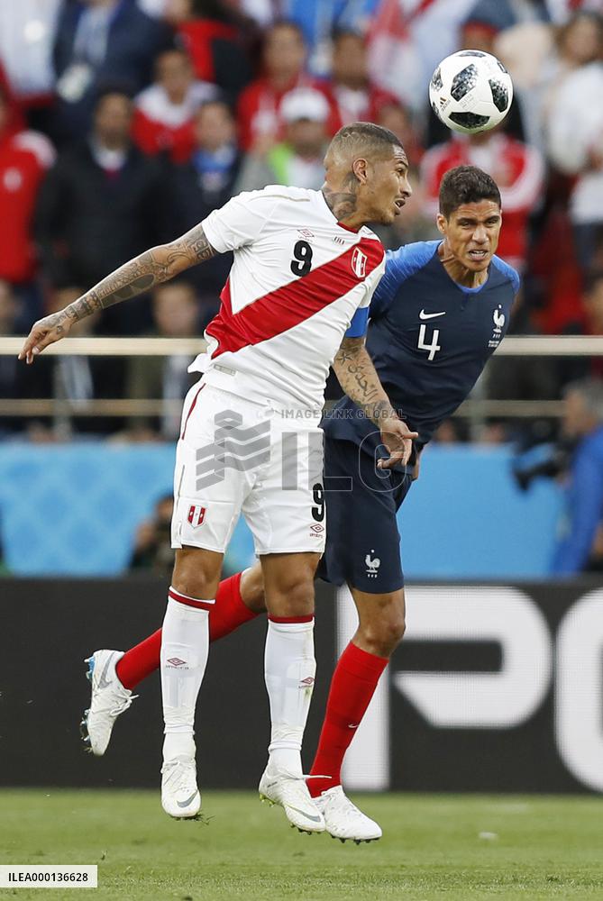 Football: France vs Peru at World Cup