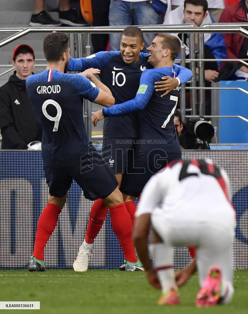 Football: France vs Peru at World Cup