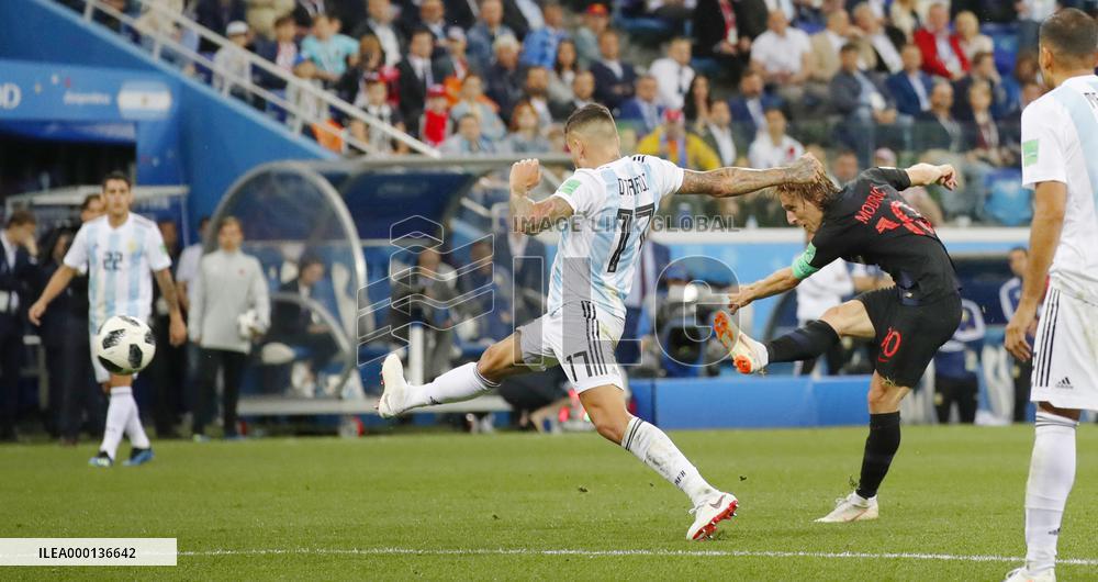 Football: Argentina vs Croatia at World Cup