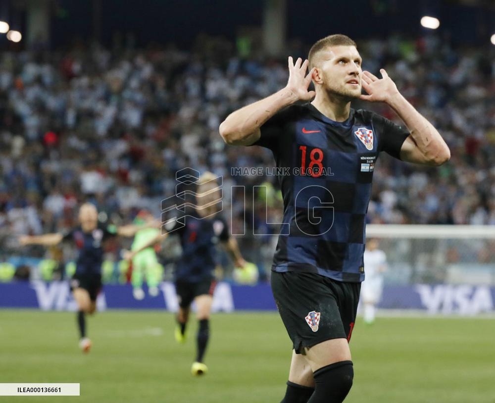 Football: Argentina vs Croatia at World Cup