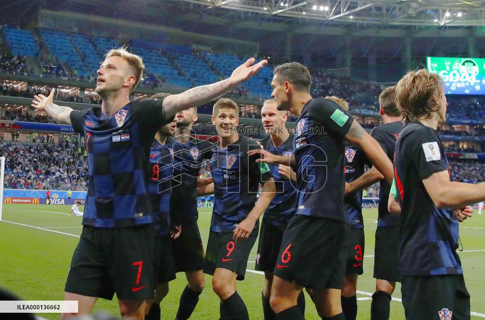 Football: Argentina vs Croatia at World Cup