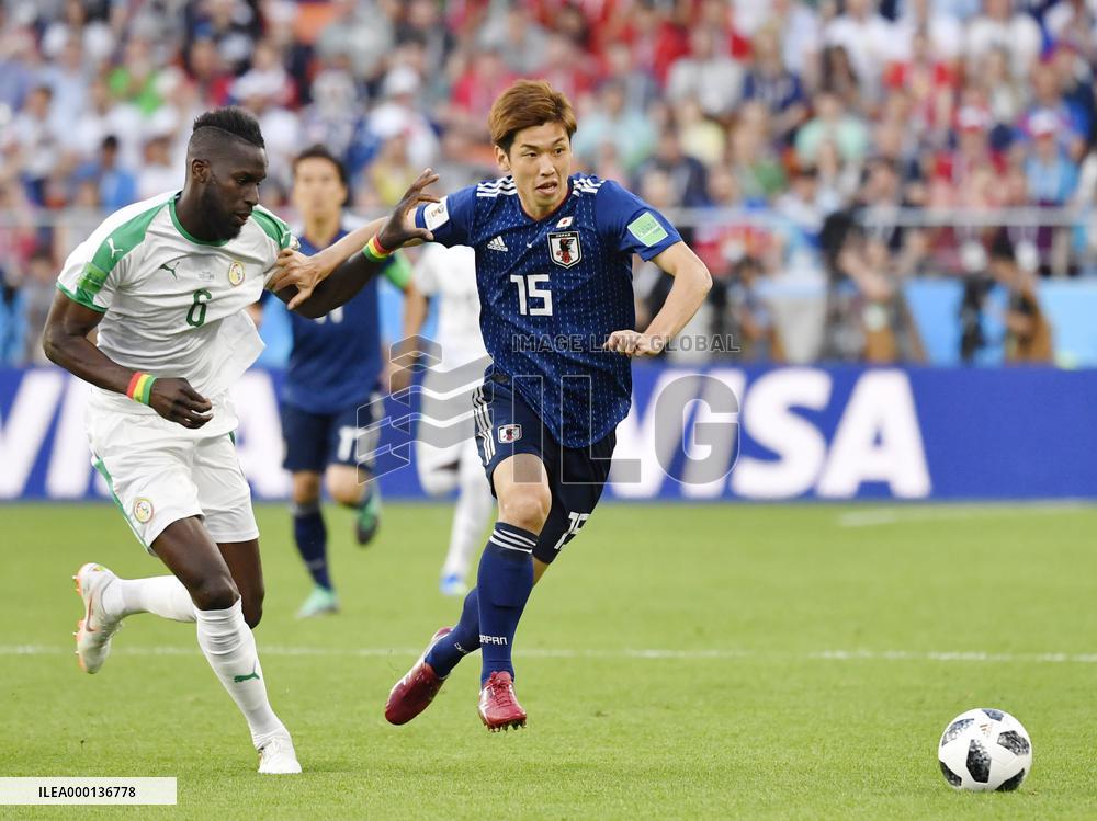 Football: Japan vs Senegal at World Cup