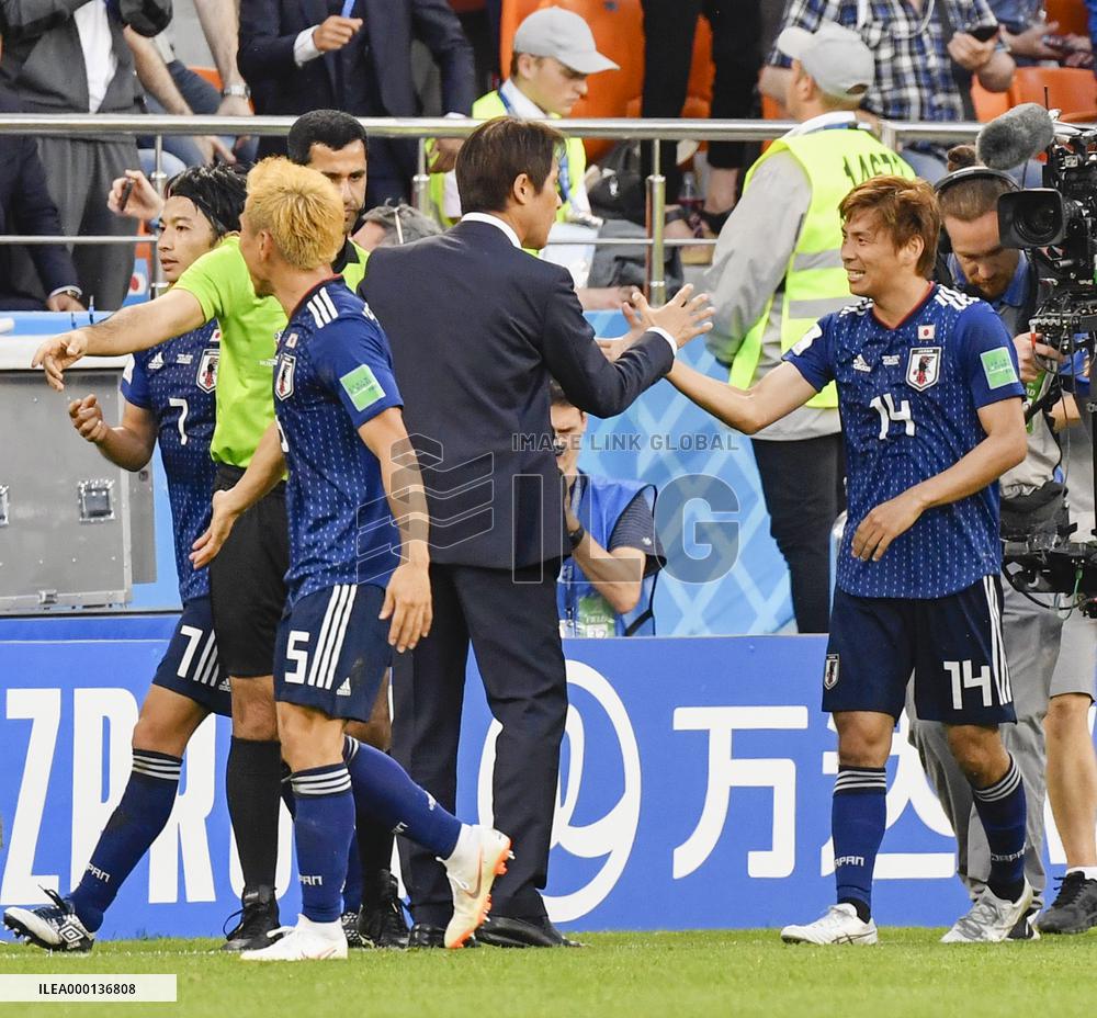 Football: Japan vs Senegal at World Cup