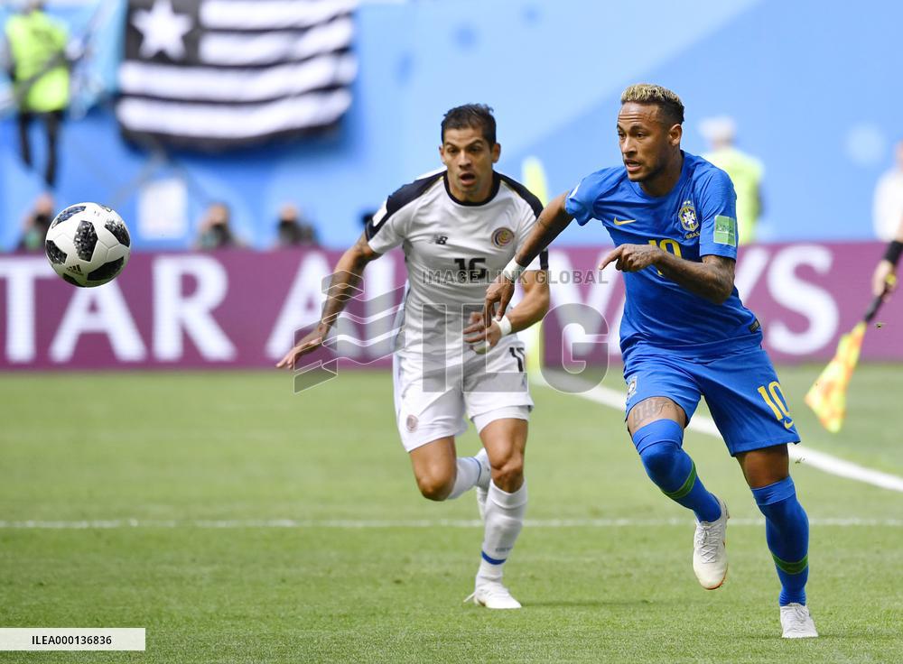 Football: Brazil vs Costa Rica at World Cup