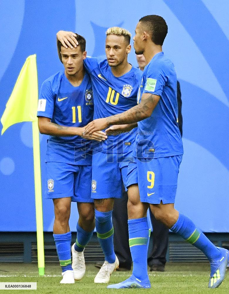 Football: Costa Rica vs. Brazil at World Cup