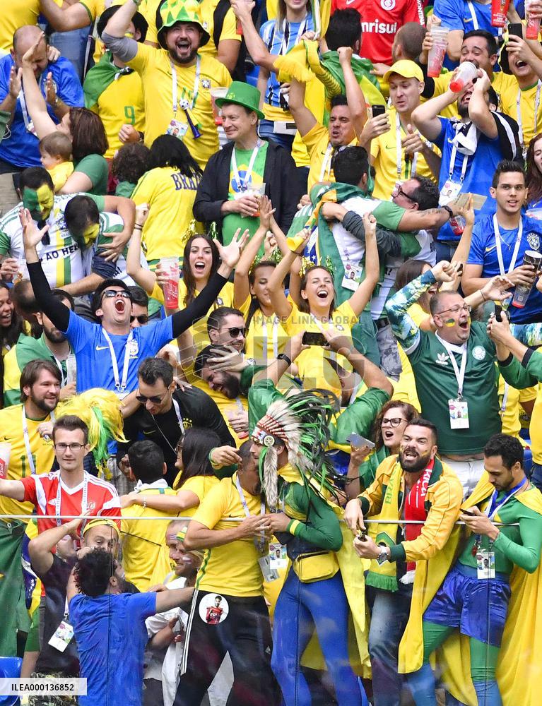 Football: Costa Rica vs. Brazil at World Cup