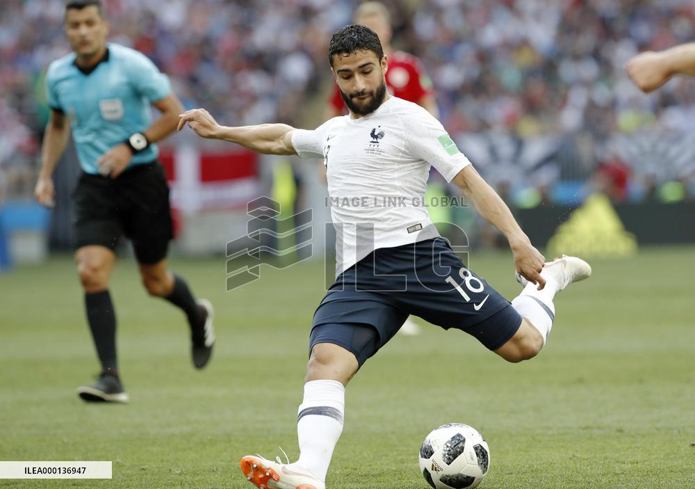 Football: Denmark vs France at World Cup