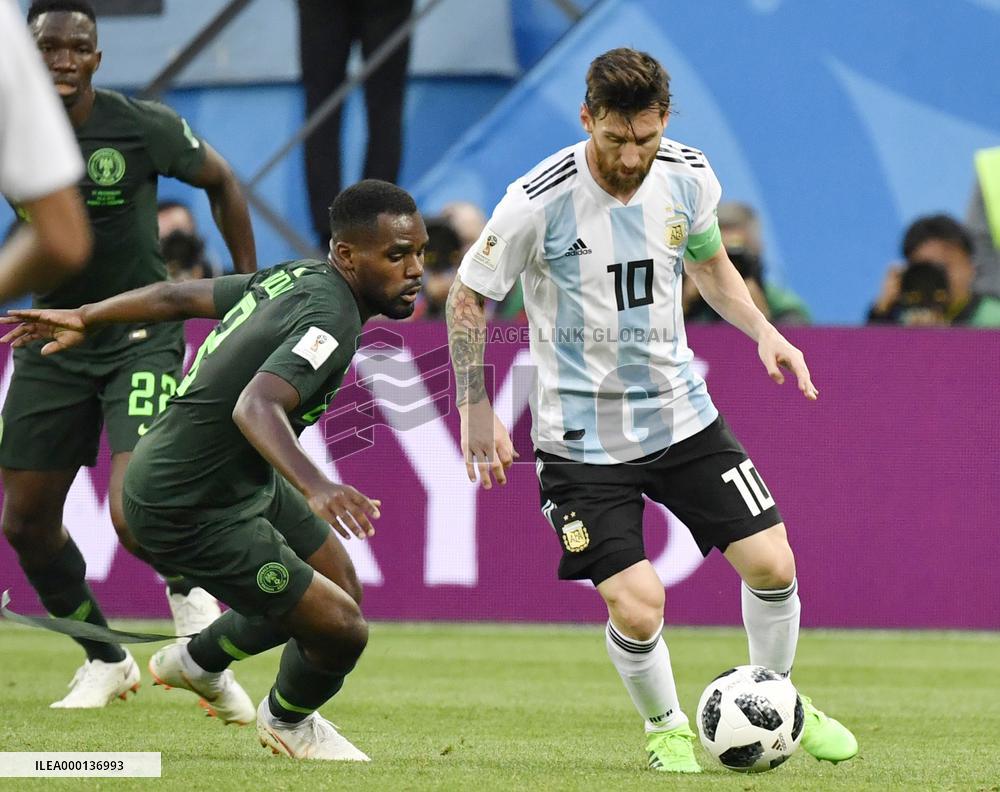 Football: Nigeria vs Argentina at World Cup