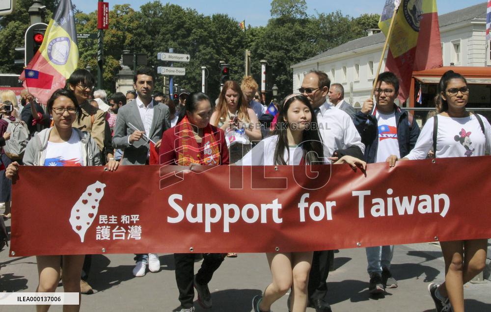 Taiwanese protest in Europe