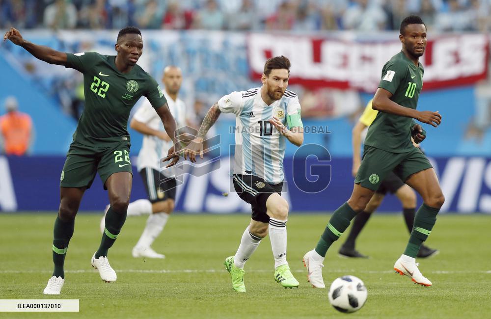Football: Nigeria vs Argentina at World Cup