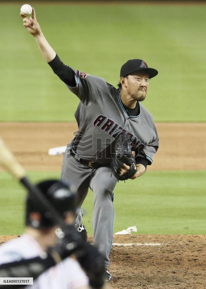 Baseball: Diamondbacks' Hirano
