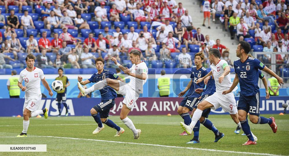 Football: Japan vs Poland at World Cup
