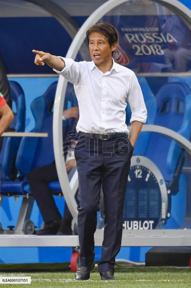 Football: Japan vs Poland at World Cup