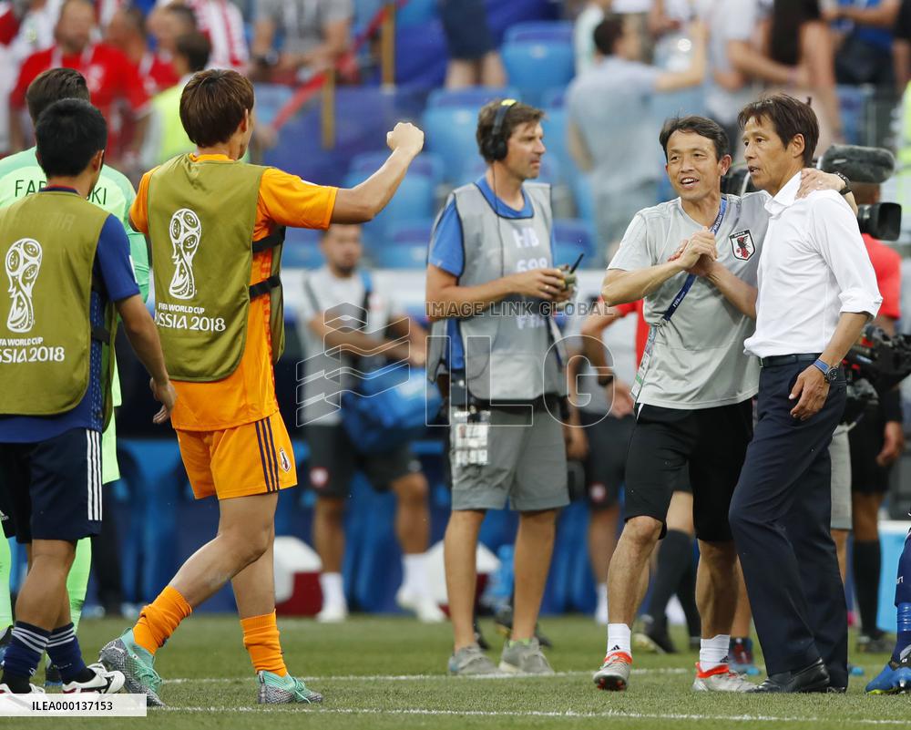 Football: Japan vs Poland at World Cup