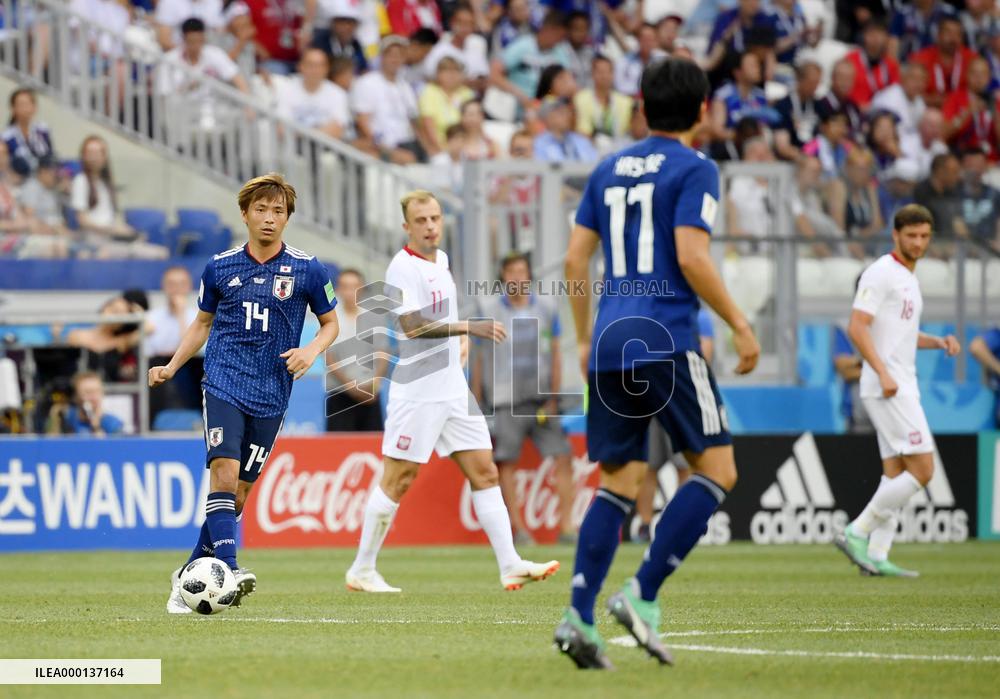 Football: Japan vs Poland at World Cup