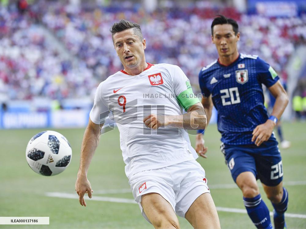 Football: Japan vs Poland at World Cup