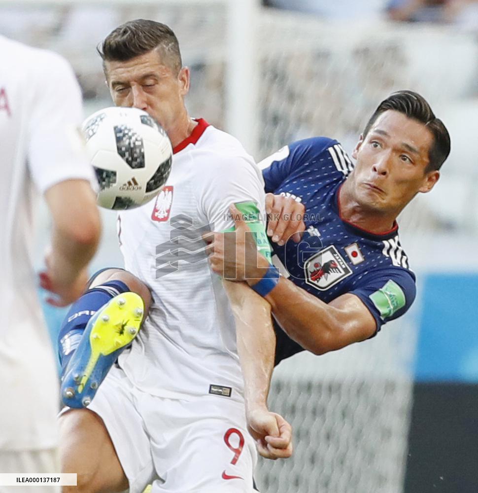 Football: Japan vs Poland at World Cup
