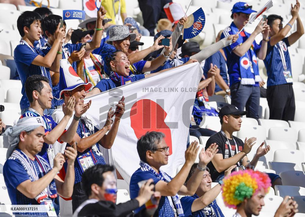 Football: Japan vs Poland at World Cup