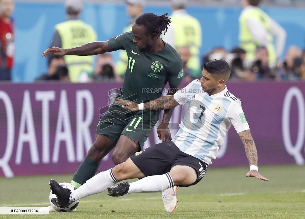 Football: Argentina vs Nigeria at World Cup