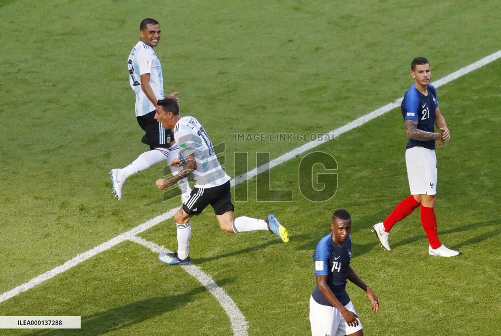 Football: France vs Argentina at World Cup