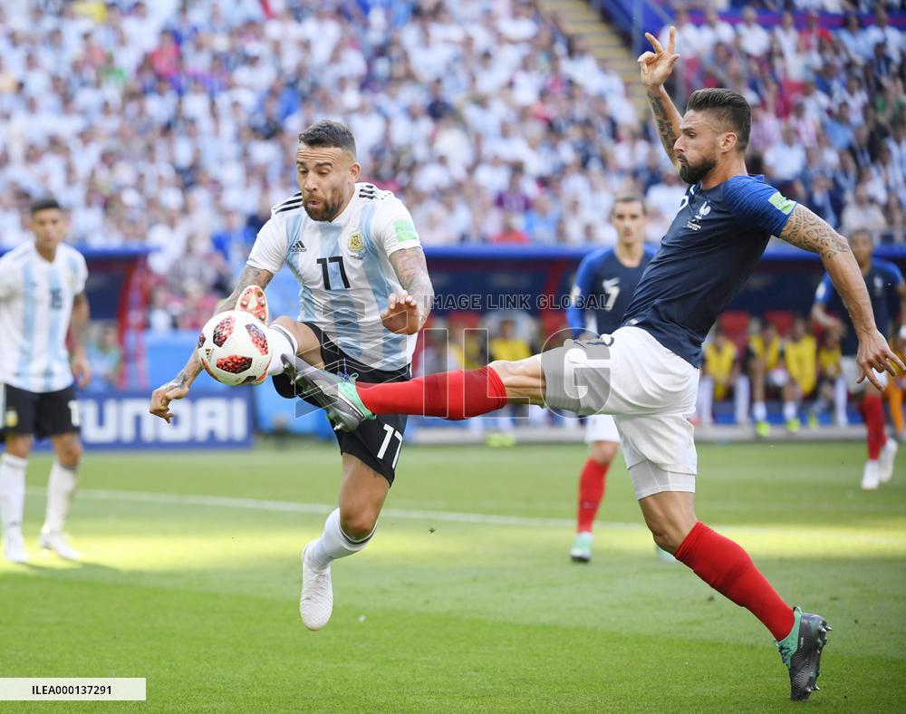 Football: France vs Argentina at World Cup
