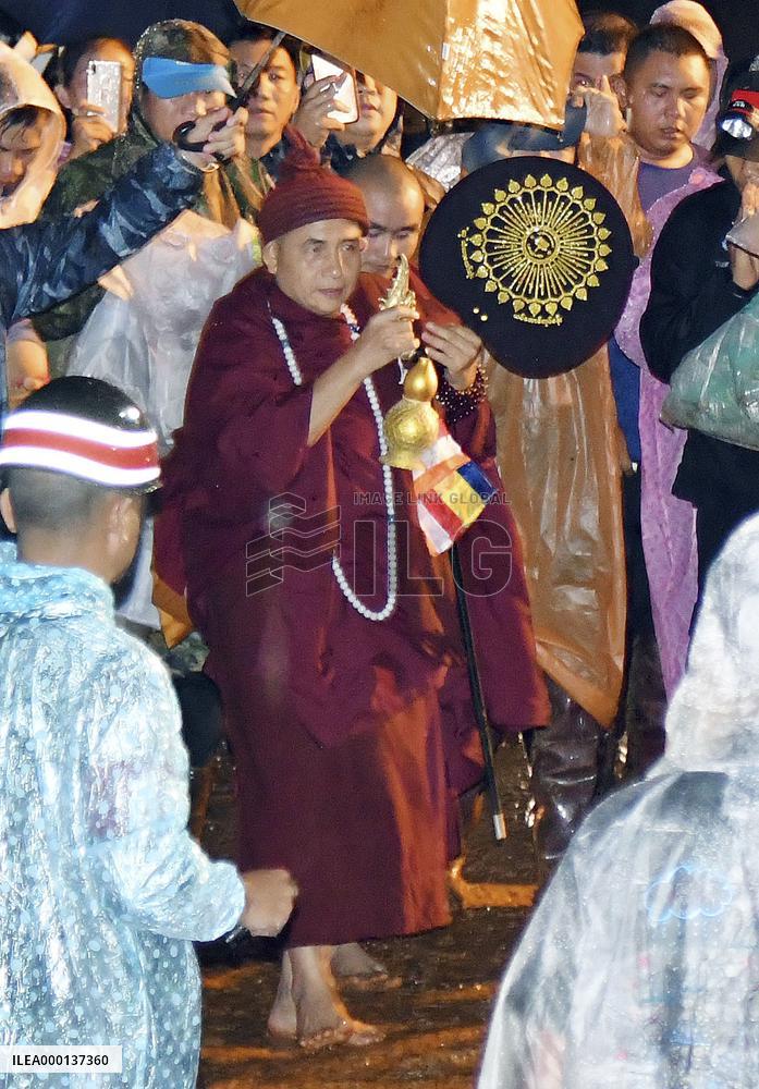 Soccer team members in Thai cave