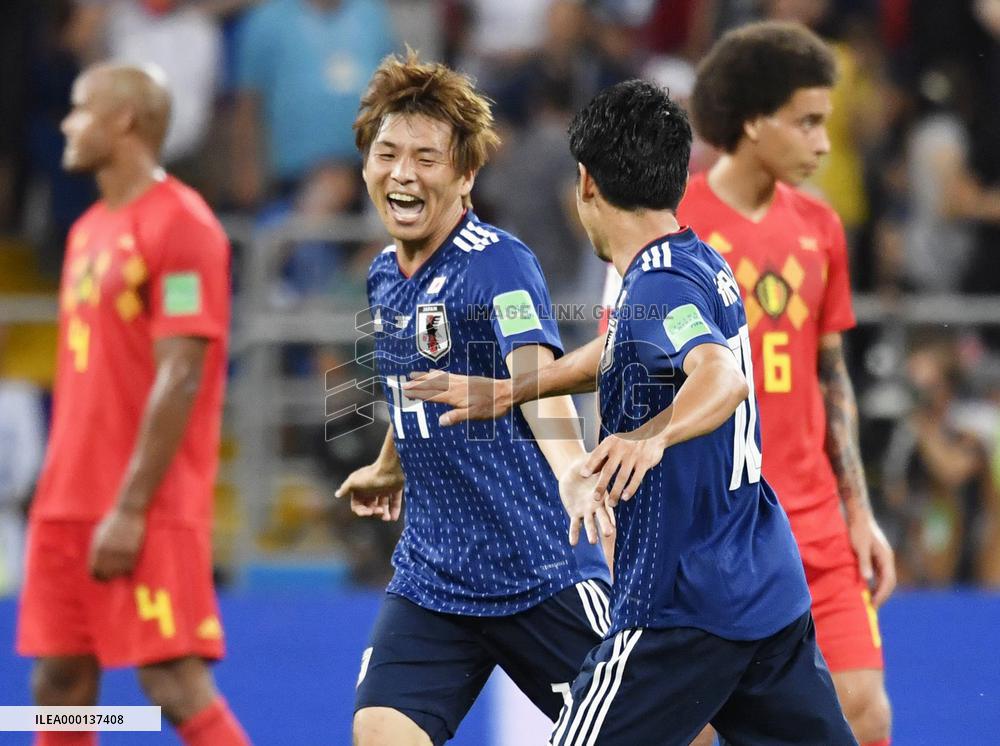 Football: Japan vs Belgium