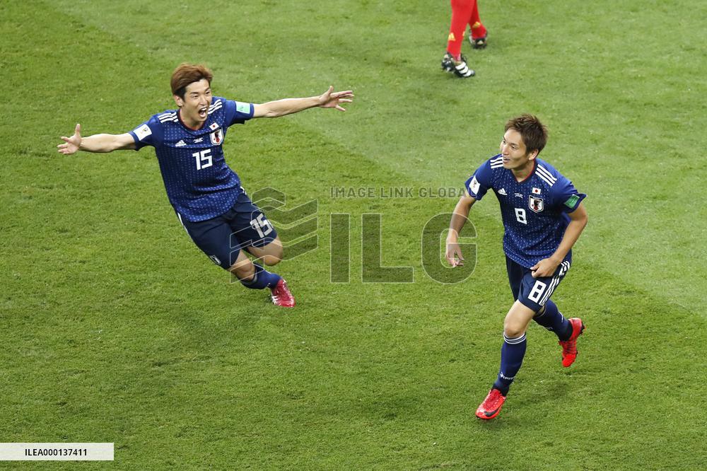 Football: Japan vs Belgium