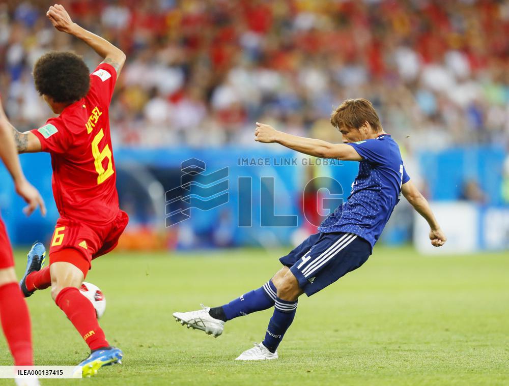 Football: Japan vs Belgium