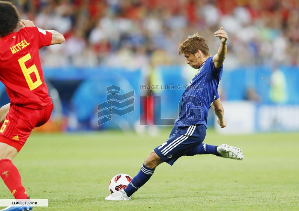 Football: Japan vs Belgium