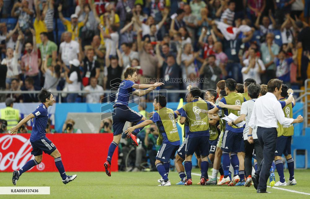 Football: Japan vs Belgium at World Cup