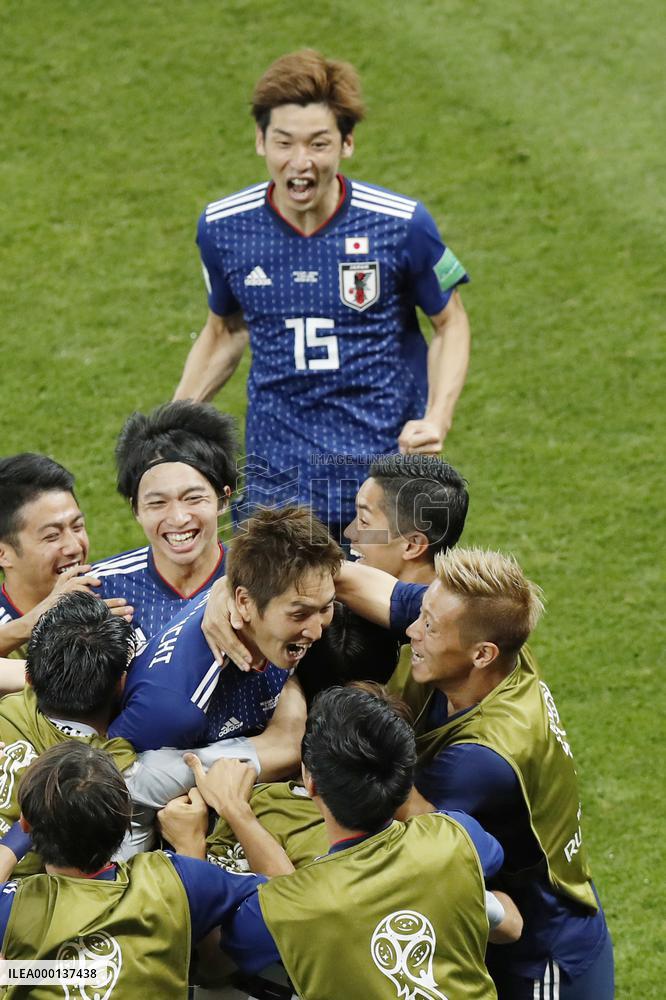 Football: Japan vs Belgium