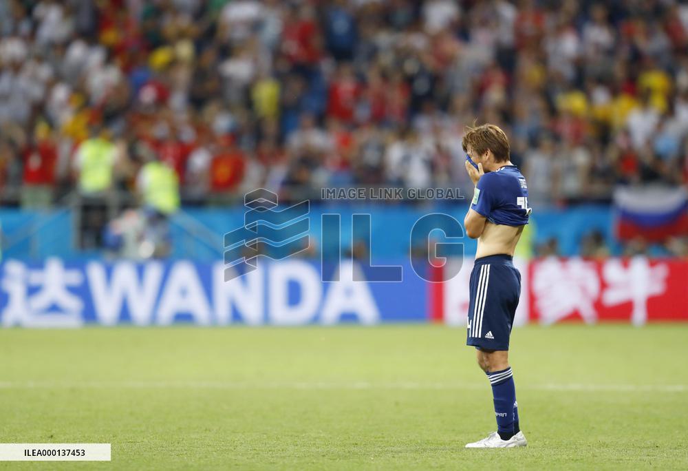 Football: Japan vs Belgium at World Cup