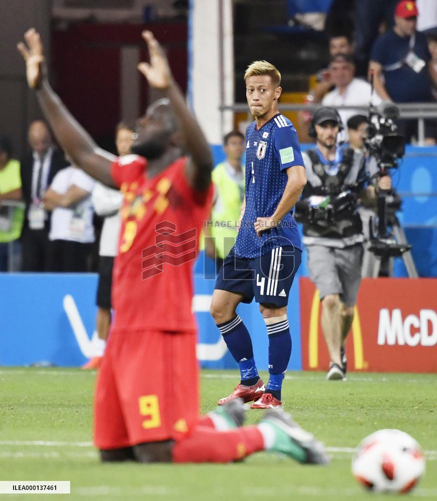 Football: Japan vs Belgium at World Cup