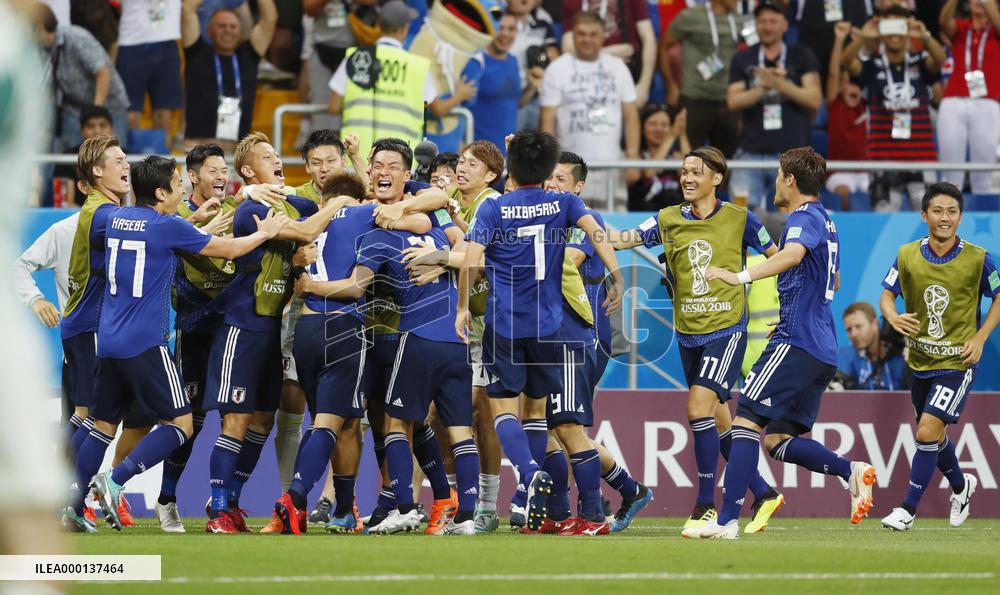 Football: Japan vs Belgium at World Cup