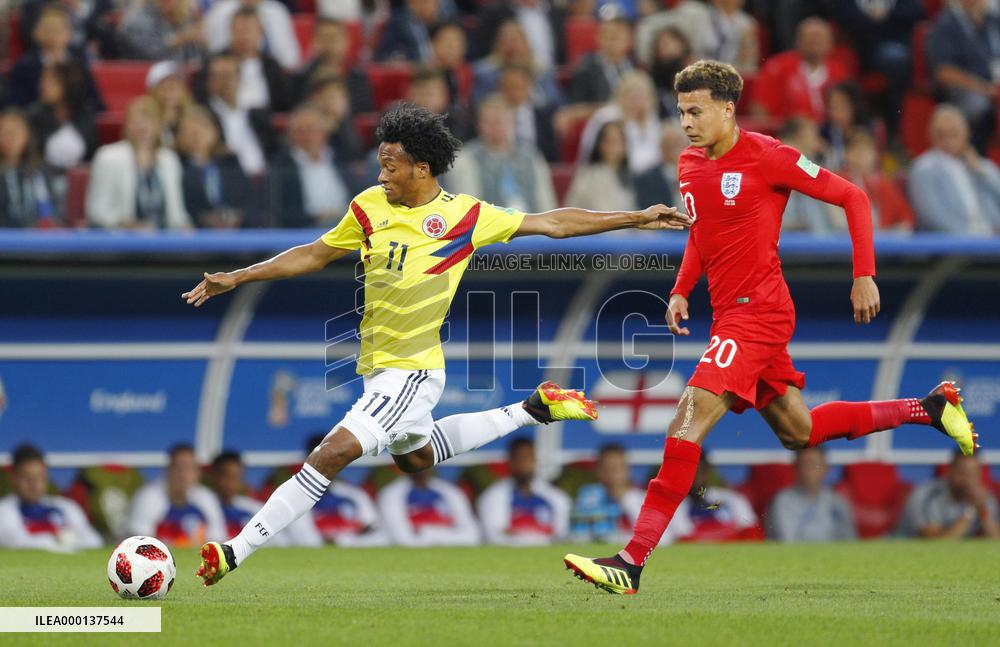 Football: Colombia vs England at World Cup