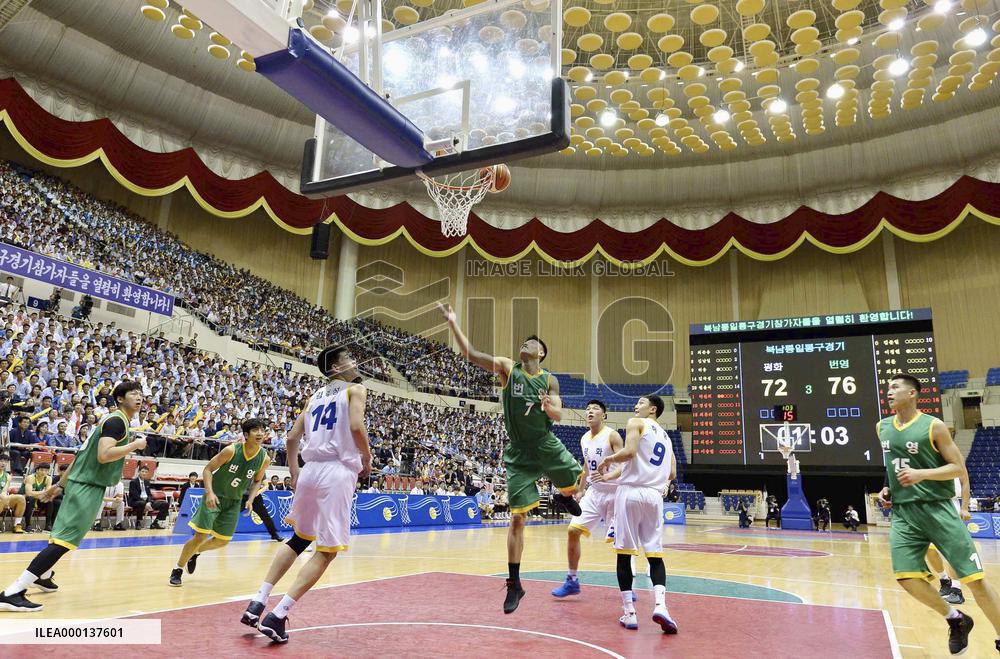 North, South Korean basketball teams hold matches in Pyongyang