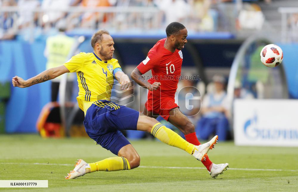 Football: England vs Sweden at World Cup